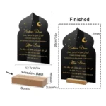 Wooden Ramadan Calendar Board