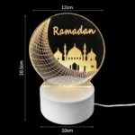 Eid Mubarak & Ramadan Mubarak 3D LED Lamp