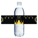 10Pcs Eid Mubarak Bottle Wrapper Label Sticker