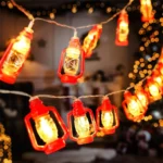 Red Lantern LED String Lights: Festive Kerosene Lamp-Inspired Decor