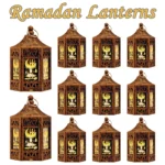 Ramadan Lantern Lights: Decorative Hanging Lanterns with Batteries Included