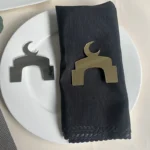 5Pcs Mosque Masjid Napkin Rings: Dining Table Decor