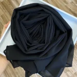 Solid Color Chiffon Hijab Scarf: Elegant Muslim Veil