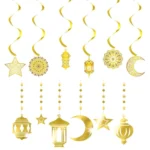 Eid Mubarak Swirl Banner Ramadan Decorations