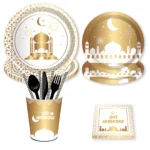 Eid Party Disposable Tableware Sets: Festival Decor