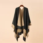 Plaid Ponchos for Women: Thick Oversized Shawls