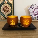 Islamic LED Glass Candle Holder: Moroccan Inspired Home Decor
