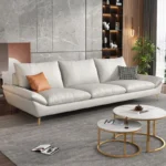 Minimalist Luxury Leather Sectional Sofa: Modern Relaxation for Your Living Room