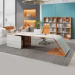 Executive Office Desk with Luxury Console Design