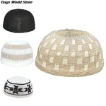 Islamic Kuffis Prayer Hat for Men: Traditional Knitted Headwear