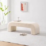 Modern Minimalist Ottoman Bench: Versatile Seating and Storage Solution