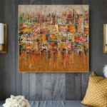 Modern Islamic Calligraphy Wall Art Canvas