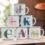 Personalized Initial Mug with Name: Custom Coffee Cup