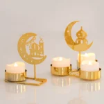 Islamic Candle Holder: Metal Candlestick for Islamic Decor