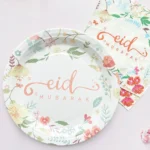 Eid Mubarak Islamic Party Disposable Tableware: Festive Decor