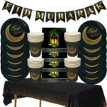 Ramadan Tableware & Decorations: Festive EID Mubarak Balloons, Banner, and More!