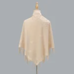 Tassel Patchwork V-Neck Shawl
