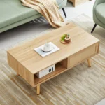 Modern Square Tea Table: Simple Style with Multifunctional Storage