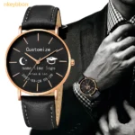 Trendy Custom Quartz Watch: Personalized Logo, Customizable Design