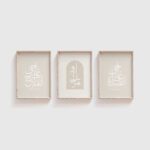 Minimal Islamic art Arabic calligraphy posters